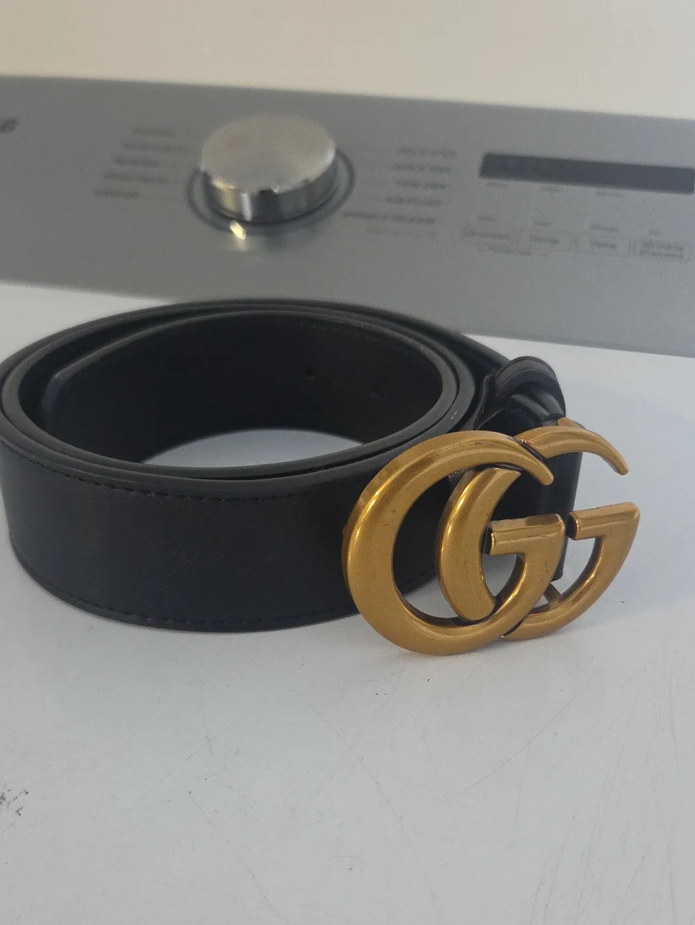 95 Gucci Belt Black GG